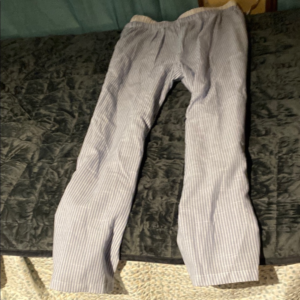 Women's Striped Blue Pants